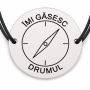 Brățară argint 925 · bănuț busolă cu mesajul „Îmi găsesc
