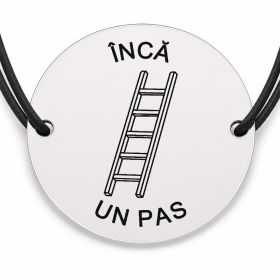 Brățară argint 925 · bănuț scară cu mesajul „Încă un pas"