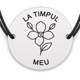 Brățară argint 925 · bănuț floare care se deschide, cu