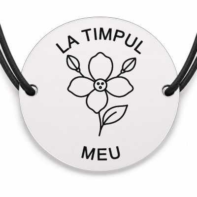 Brățară argint 925 · bănuț floare care se deschide, cu