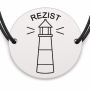 Brățară argint 925 · bănuț far cu mesajul „Rezist"