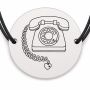 Brățară argint 925 · bănuț telefon retro cu inimioară