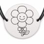 Brățară argint 925 · bănuț floare retro cu zâmbet