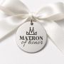 Bănuț Nuntă din Argint 925 „Matron of Honor" – Bănuț pentru Domnișoara de Onoare Căsătorită 22 mm – N0012