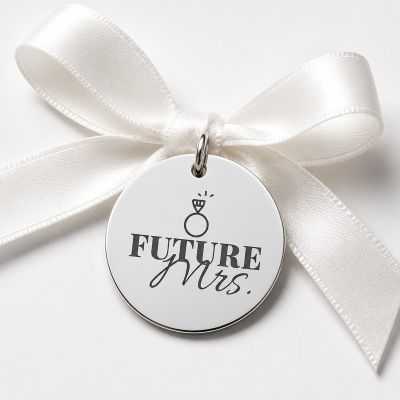 Bănuț Nuntă din Argint 925 „Future Mrs." – Bănuț pentru Logodnică 22 mm – N0015