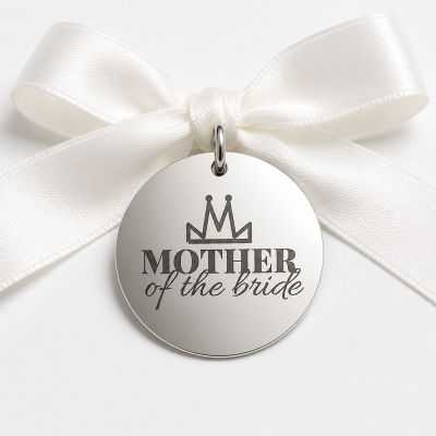 Bănuț Nuntă din Argint 925 „Mother of the Bride" – Bănuț pentru Mama Miresei 22 mm – N0018