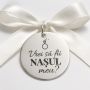 Bănuț Nuntă din Argint 925 „Vrei să fii nașul meu?" – Cerere Naș de Cununie 22 mm – N0026