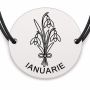 Brățară argint 925 · bănuț buchet ghiocei ianuarie