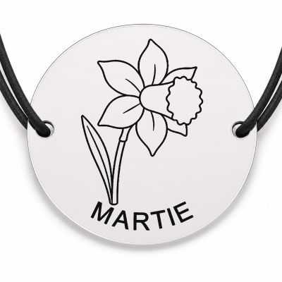 Brățară argint 925 · bănuț narcisa martie
