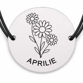 Brățară argint 925 · bănuț buchet margarete aprilie