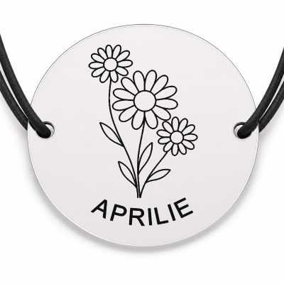 Brățară argint 925 · bănuț buchet margarete aprilie