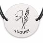 Brățară argint 925 · bănuț mac cu spic august