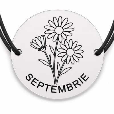 Brățară argint 925 · bănuț buchet astri septembrie