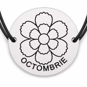 Brățară argint 925 · bănuț crăiță octombrie
