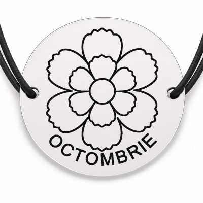 Brățară argint 925 · bănuț crăiță octombrie