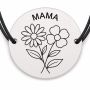 Brățară argint 925 · bănuț două flori împletite pentru mama