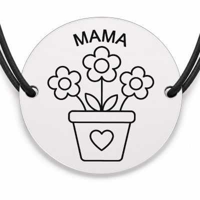 Brățară argint 925 · bănuț ghiveci cu inimă pentru mama