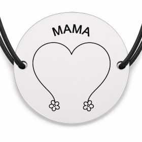 Brățară argint 925 · bănuț inima din tulpini pentru mama