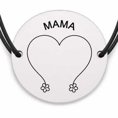 Brățară argint 925 · bănuț inima din tulpini pentru mama