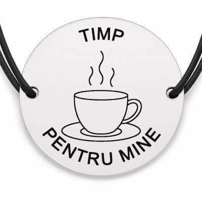 Brățară argint 925 · bănuț ceasca de cafea aburinda