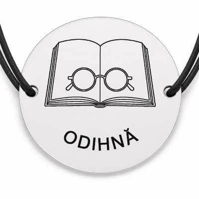 Brățară argint 925 · bănuț carte cu ochelari