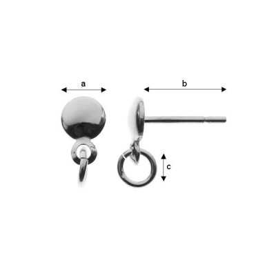 G0063-Tije cu capacel 5 mm bucla si za 1 bucata