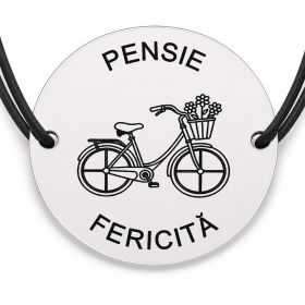 Brățară argint 925 · bănuț bicicletă cu coș de flori