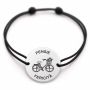 Brățară argint 925 · bănuț bicicletă cu coș de flori