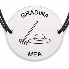 Brățară argint 925 · bănuț greble și pălărie de paie