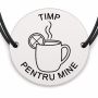 Brățară argint 925 · bănuț cană cu ceai și lămâie