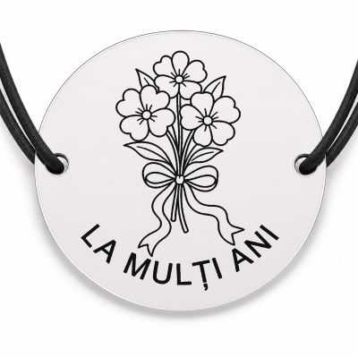 Brățară argint 925 · bănuț felicitare la mulți ani
