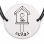 Brățară argint 925 · bănuț casuta de pasari