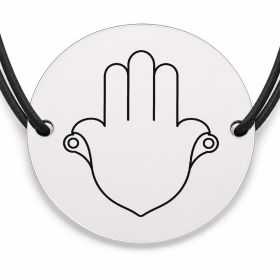 Brățară argint 925 · bănuț hamsa simplă