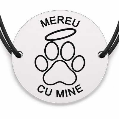Brățară argint 925 · bănuț labă cu aureolă