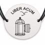Brățară argint 925 · bănuț colivie deschisă