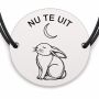 Brățară argint 925 · bănuț iepure sub semilună