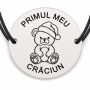 Brățară argint 925 · bănuț ursuleț cu căciulă de Moș