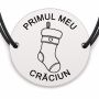 Brățară argint 925 · bănuț ciorap cu inimioară