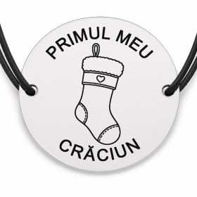Brățară argint 925 · bănuț ciorap cu inimioară