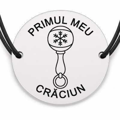 Brățară argint 925 · bănuț jucărie zornăitoare cu fulg