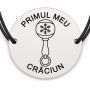 Brățară argint 925 · bănuț jucărie zornăitoare cu fulg