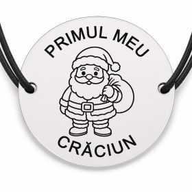 Brățară argint 925 · bănuț Moș Crăciun mic cu sac