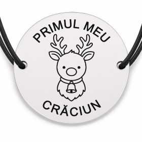 Brățară argint 925 · bănuț ren mic cu clopoțel