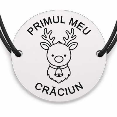 Brățară argint 925 · bănuț ren mic cu clopoțel