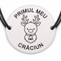 Brățară argint 925 · bănuț ren mic cu clopoțel