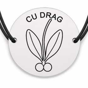 Brățară argint 925 · bănuț vasc cu doua boabe