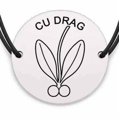 Brățară argint 925 · bănuț vasc cu doua boabe