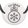 Brățară argint 925 · bănuț glob cu fulg interior