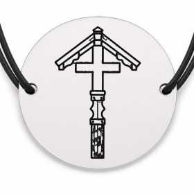 Brățară argint 925 · bănuț cruce de troita