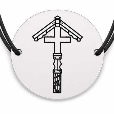 Brățară argint 925 · bănuț cruce de troita